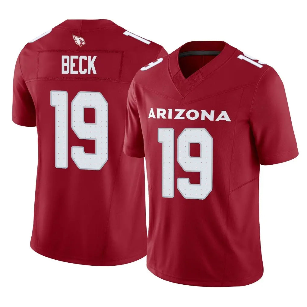 A.Cardinals #19 Carson Beck Player Cardinal Vapor F.U.S.E. Limited Home Game Edoa Stitched Jerseys