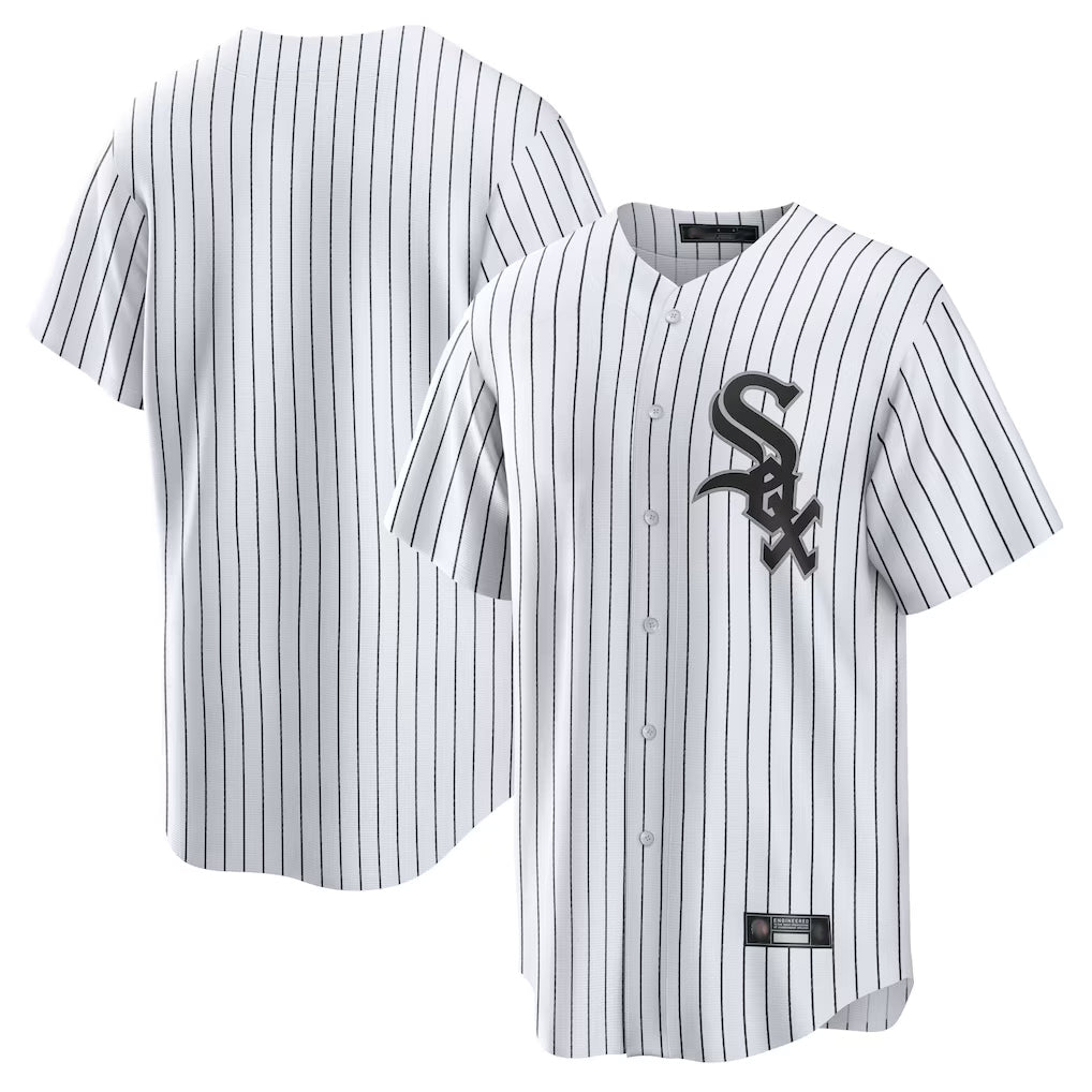 C.White Sox ## White Sox Blank Player White Stripe Home Game Edoa Stitched Jerseys
