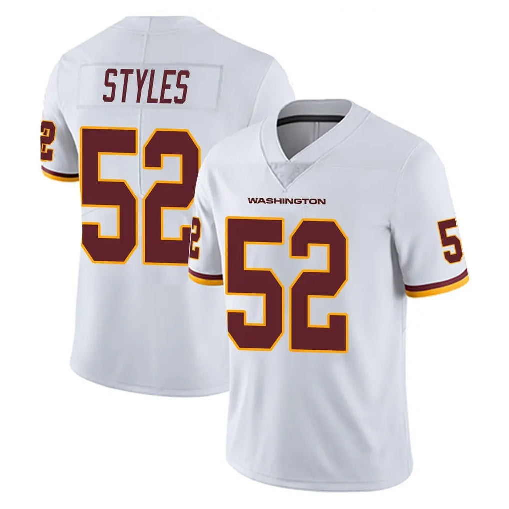 W.Commanders #52 Sonny Styles Player White Limited Vapor Untouchable Home Game Edoa Stitched Jerseys