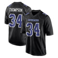 D.Cowboys #34 Jalen Thompson Player Carbon Black Fashion Home Game Edoa Stitched Jerseys