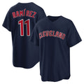 C.Guardians #11 Jose Ramirez Player Navy Game Home Edoa Stitched Jerseys