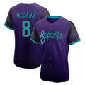 A.Diamondbacks #8 James McCann Player Purple City Connect Limited Elite Home Game Edoa Stitched Jerseys