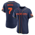 H.Astros #7 Craig Biggio Player Navy City Connect Limited Elite Home Edoa Stitched Jerseys