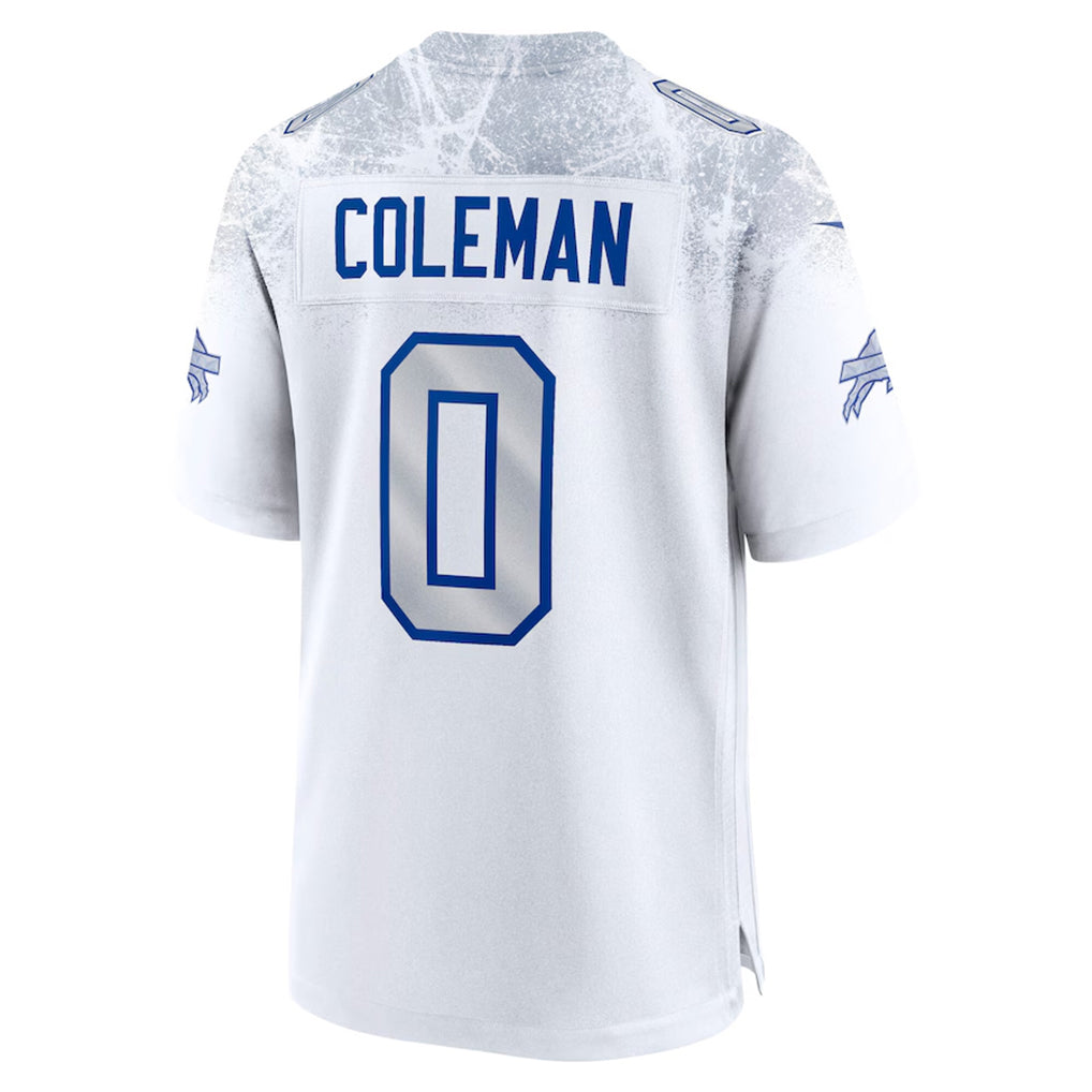B.Bills #0 Keon Coleman Player White Rivalries Collection Game Edoa Stitched Jerseys