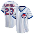 C.Cubs #23 Ryne Sandberg Player White T-shirt Cooperstown Collection Limited Edoa Stitched Jerseys