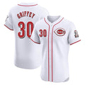 C.Reds #30 Ken Griffey Player White Limited Elite Home Edoa Stitched Jerseys