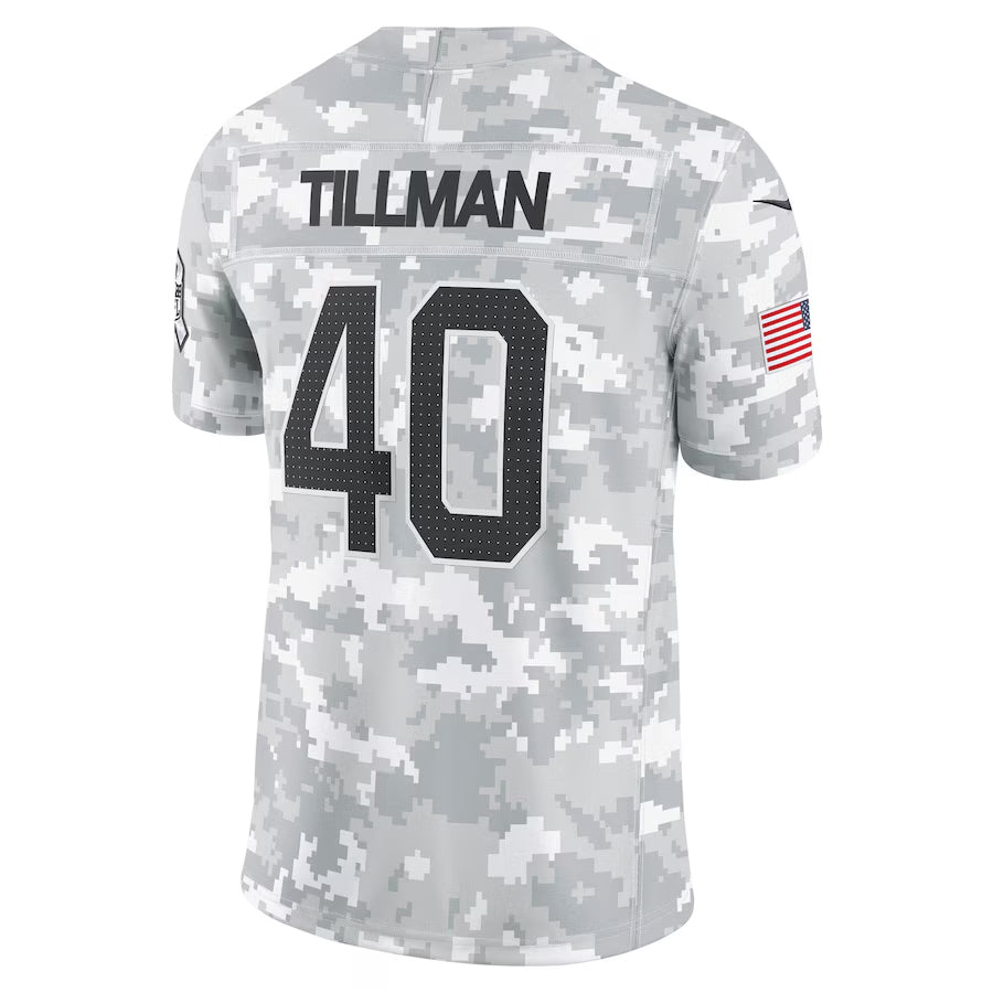 A.Cardinals #40 Pat Tillman Player Camo Salute to Service Limited Edoa Stitched Jerseys