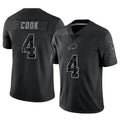 B.Bills #4 James Cook III Player Black RFLCTV Limited Edoa Stitched Jerseys