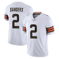 C.Browns #2 Shedeur Sanders Player White Vapor Untouchable Limited Home Game Edoa Stitched Jerseys