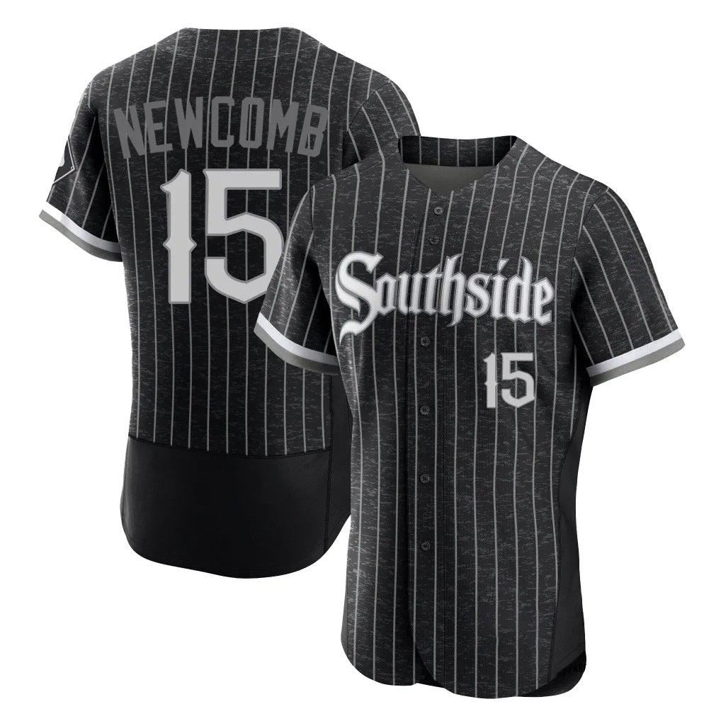 C.White Sox #15 Sean Newcomb Player Black City Connect Limited Elite Home Edoa Stitched Jerseys