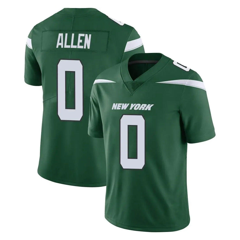 NY.Jets #0 Braelon Allen Player Green Limited Vapor Home Game Edoa Stitched Jerseys