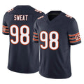C.Bears #98 Montez Sweat Player Navy Vapor F.U.S.E. Limited Home Game Edoa Stitched Jerseys