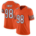 C.Bears #98 Montez Sweat Player Orange Vapor F.U.S.E. Limited Home Game Edoa Stitched Jerseys