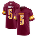 W.Commanders #5 Jayden Daniels Player Burgundy Home Game Edoa Stitched Jerseys