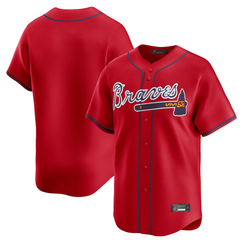 A.Braves ## Braves Blank Player Red Limited Home Game Edoa Stitched Jerseys