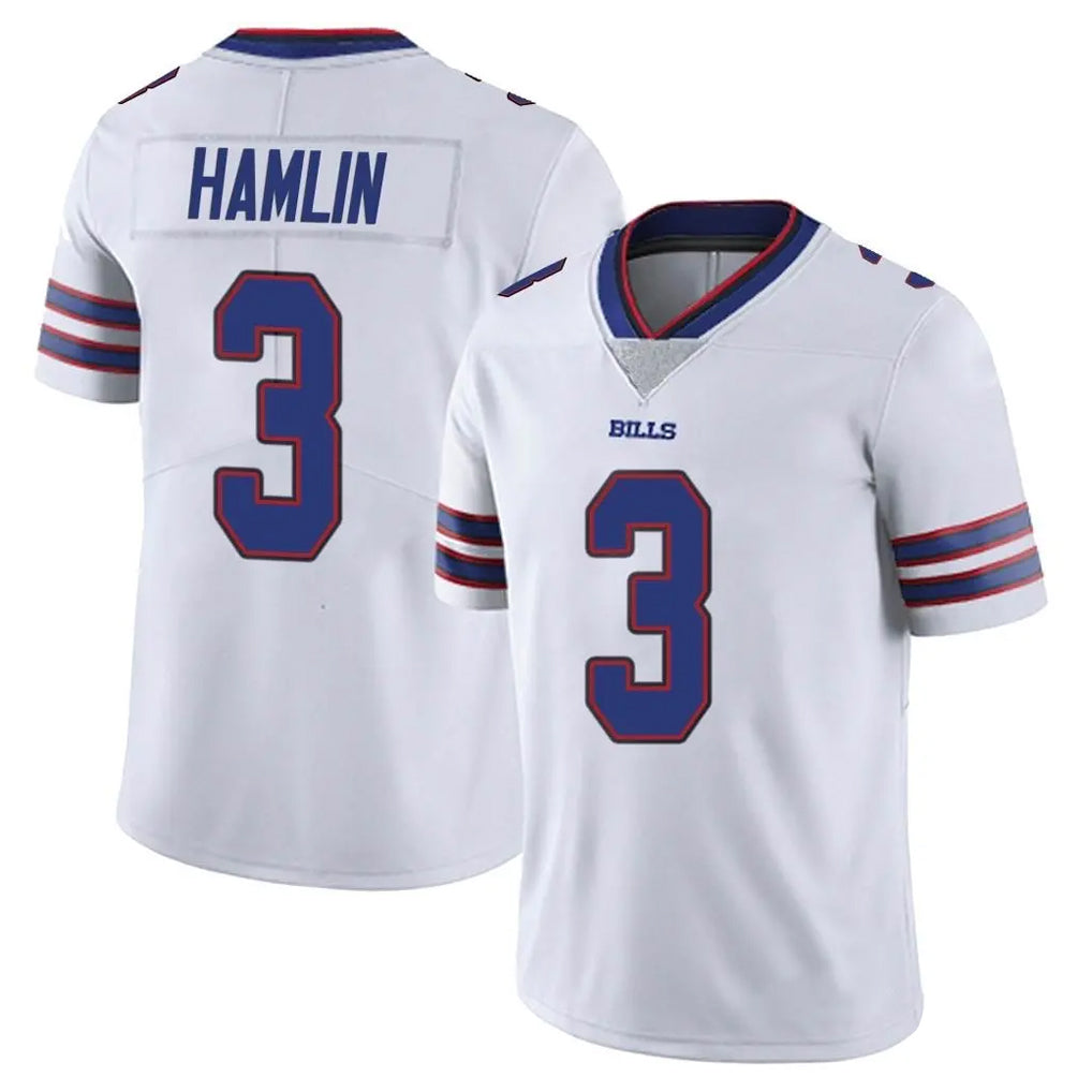 B.Bills #3 Damar Hamlin Player White Vapor Untouchable Limited Edoa Stitched Jerseys