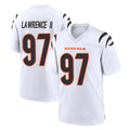 C.Bengals #97 Dexter Lawrence II Player White Home Game Edoa Stitched Jerseys