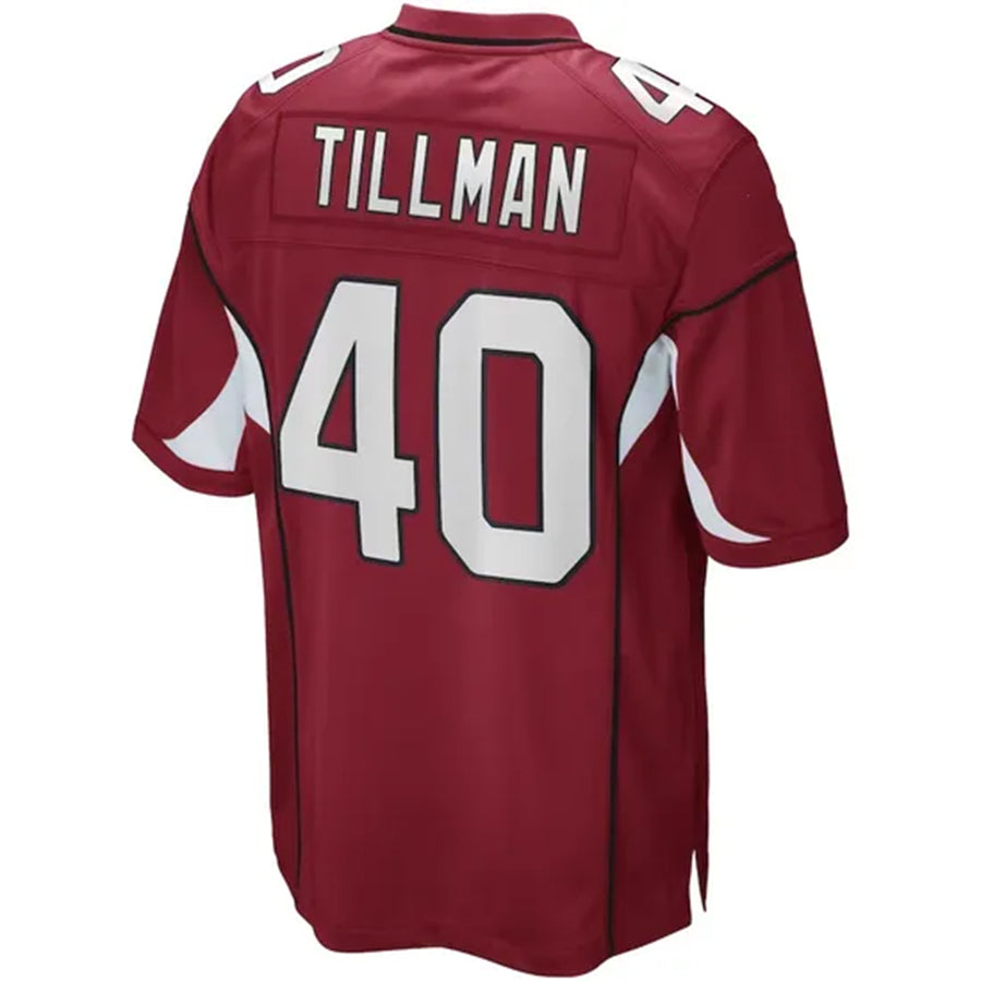 A.Cardinals #40 Pat Tillman Player Cardinal Game Edoa Stitched Jerseys