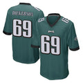 P.Eagles #69 Landon Dickerson Player Team Color Green Home Game Edoa Stitched Jerseys
