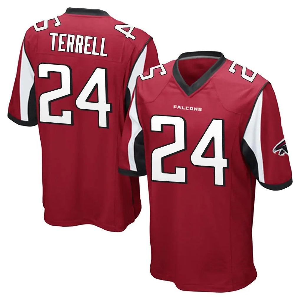 A.Falcons #24 A.J. Terrell Jr. Player Red Color Vapor Home Game Edoa Stitched Jerseys
