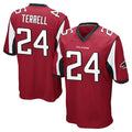 A.Falcons #24 A.J. Terrell Jr. Player Red Color Vapor Home Game Edoa Stitched Jerseys
