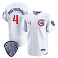 C.Cubs #4 Pete Crow-Armstrong Player White Vapor Premier Limited Home Edoa Stitched Jerseys
