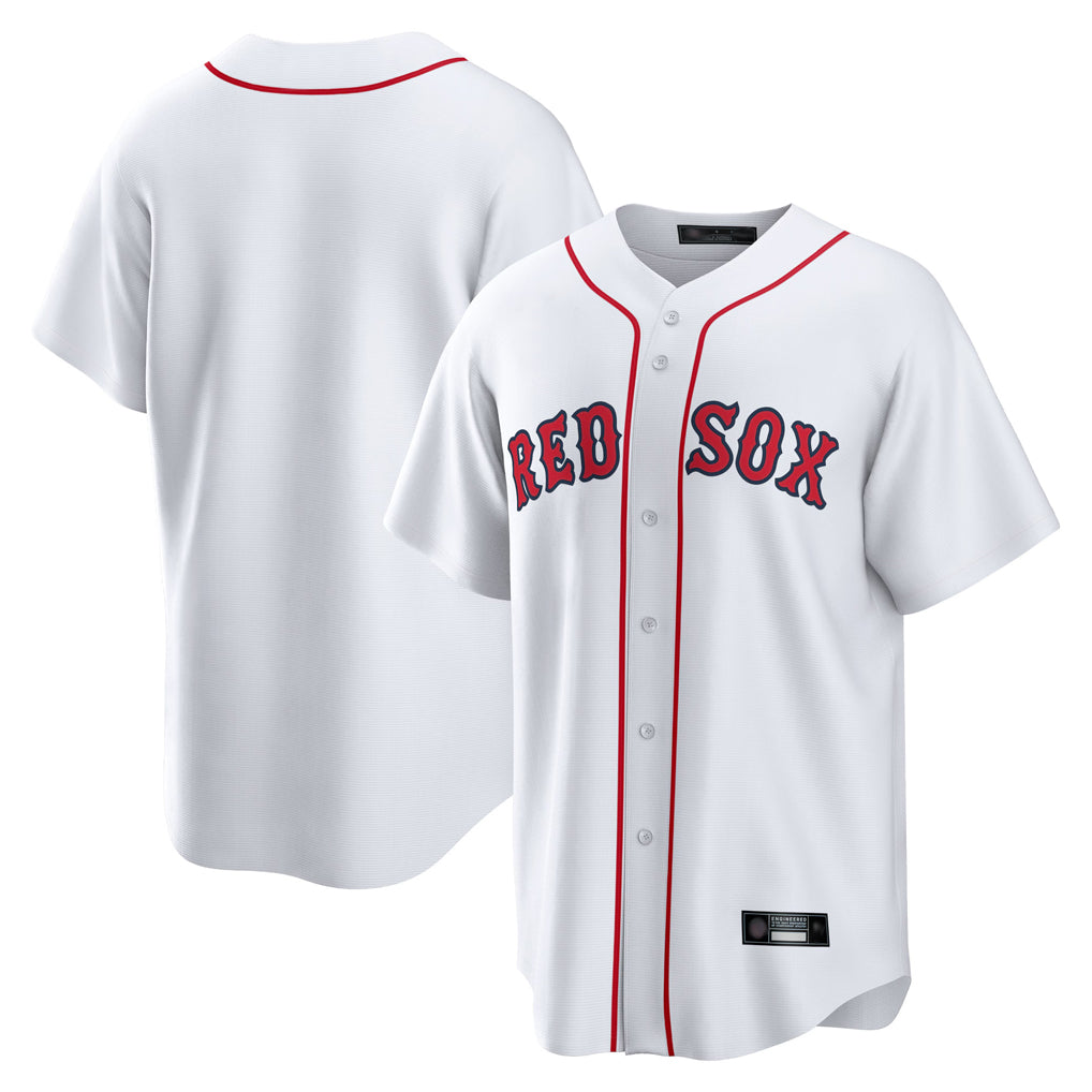 B.Red Sox ## Red Sox Blank Player White Home Game Edoa Stitched Jerseys