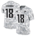 A.Falcons #18 Kirk Cousins Player Arctic Camo Salute to Service Limited Edoa Stitched Jerseys