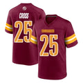 W.Commanders #25 Nick Cross Player Burgundy Home Game Edoa Stitched Jerseys