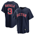 B.Red Sox #3 Ceddanne Rafaela Player Navy Home Game Edoa Stitched Jerseys