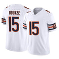 C.Bears #15 Rome Odunze Player White Vapor F.U.S.E. Limited Home Game Edoa Stitched Jerseys