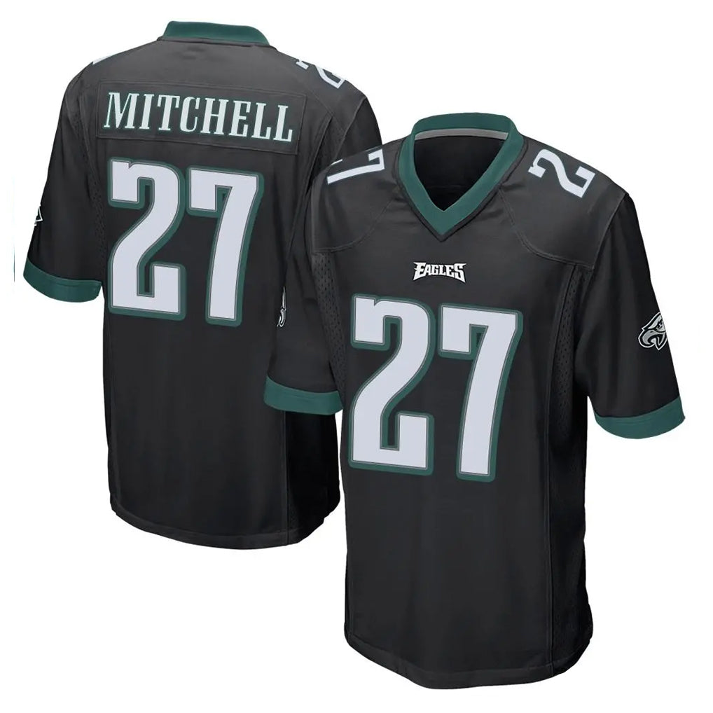 P.Eagles #27 Quinyon Mitchell Player Black Home Game Edoa Stitched Jerseys