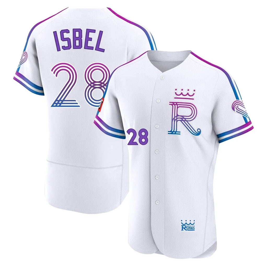 KC.Royals #28 Kyle Isbel Player White 2026 City Connect Limited Elite Home Edoa Stitched Jerseys
