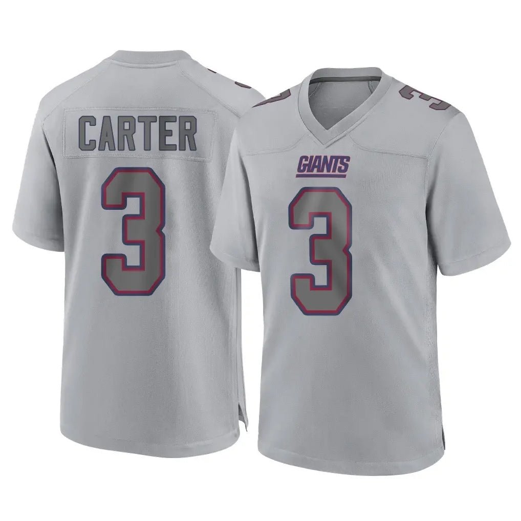 NY.Giants #3 Abdul Carter Player Gray Atmosphere Fashion Limited Game Edoa Stitched Jerseys