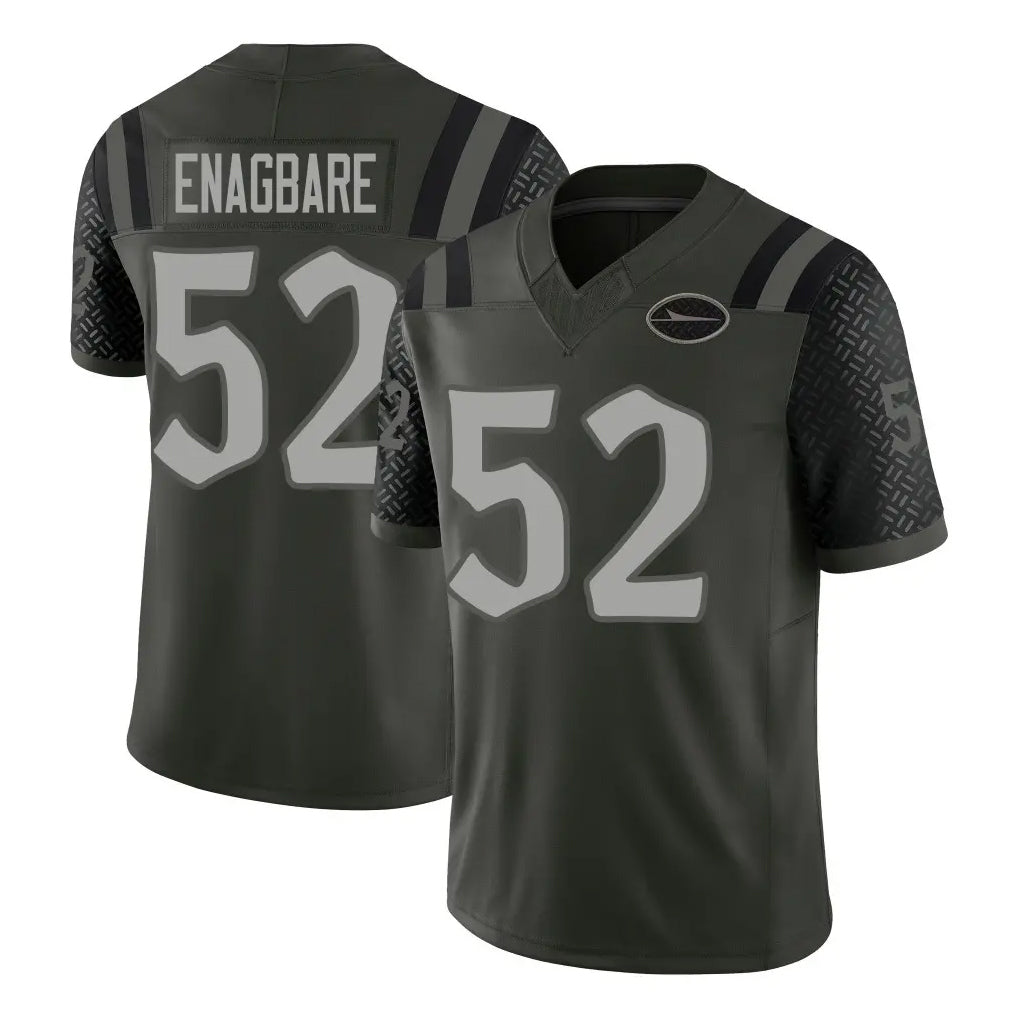 NY.Jets #52 Kingsley Enagbare Player Green Limited 2025 Rivalries Collection Home Game Edoa Stitched Jerseys