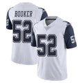 D.Cowboys #52 Tyler Booker Player White-Navy Limited Color Rush Vapor Untouchable Home Game Edoa Stitched Jerseys