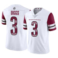 W.Commanders #3 Stefon Diggs Player White Limited Vapor Home Game Edoa Stitched Jerseys