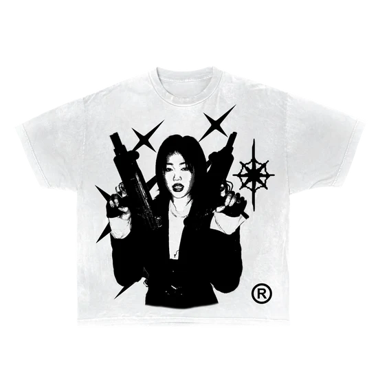Twin Uzi Streetwear Tee 100 Percent Cotton True To Size Casual Graphic Shirt For Everyday Wear-2