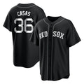 B.Red Sox #36 Triston Casas Player Black Home Game Edoa Stitched Jerseys