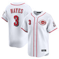 C.Reds #3 Ke'Bryan Hayes Player White Home Limited Edoa Stitched Jerseys