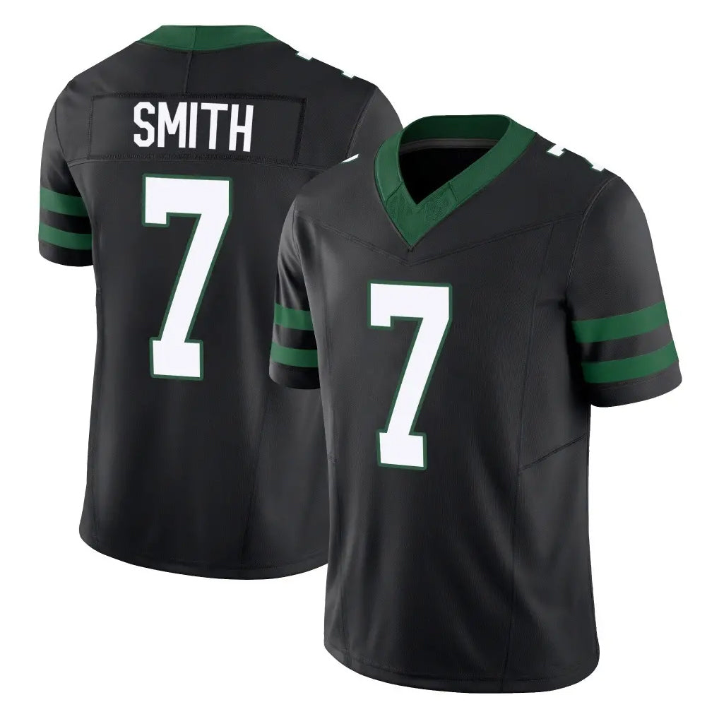 NY.Jets #7 Geno Smith Player Black Limited Legacy Vapor F.U.S.E. Home Game Edoa Stitched Jerseys