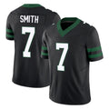 NY.Jets #7 Geno Smith Player Black Limited Legacy Vapor F.U.S.E. Home Game Edoa Stitched Jerseys