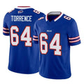 B.Bills #64 O'Cyrus Torrence Player Royal Vapor F.U.S.E. Limited Home Game Edoa Stitched Jerseys