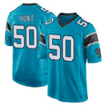 C.Panthers #50 Robert Hunt Player Blue Game Edoa Stitched Jerseys