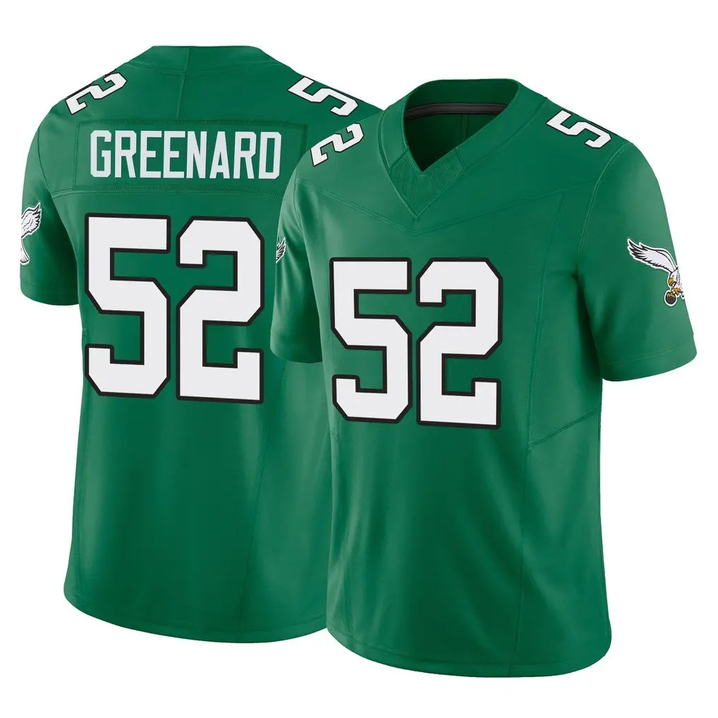 P.Eagles #52 Jonathan Greenard Player Green Kelly Alternate Vapor F.U.S.E. Home Game Edoa Stitched Jerseys