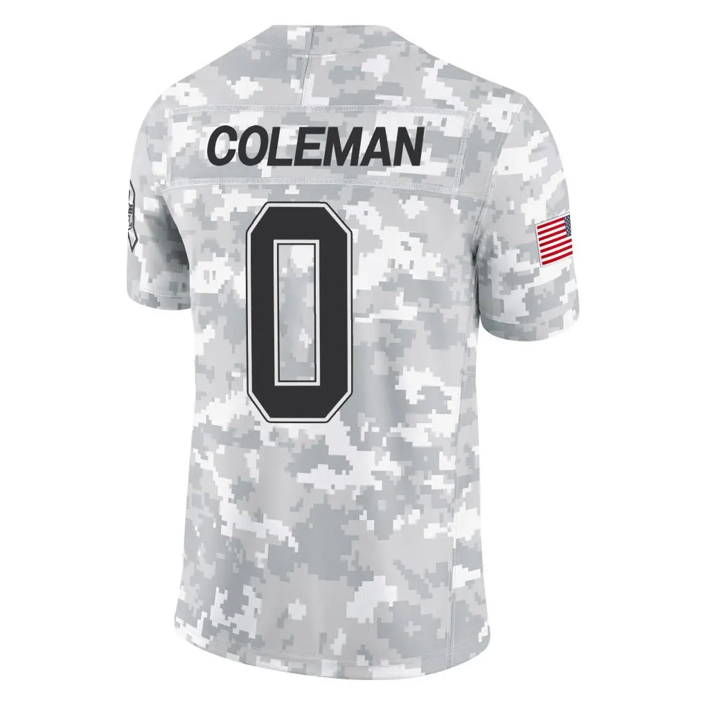 B.Bills #0 Keon Coleman Player Arctic Camo Salute to Service Limited Edoa Stitched Jerseys
