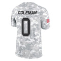 B.Bills #0 Keon Coleman Player Arctic Camo Salute to Service Limited Edoa Stitched Jerseys