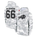 B.Bills #66 Connor McGovern Player Arctic Camo Salute to Service Hoodies Edoa Stitched Jerseys