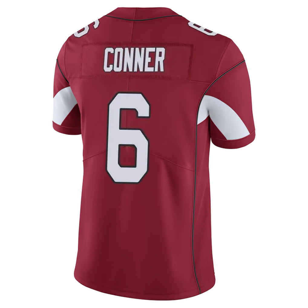 A.Cardinals #6 James Conner Player Cardinal Vapor Limited Home Game  Edoa Stitched Jerseys