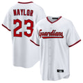 C.Guardians #23 Bo Naylor Player White Game Home Edoa Stitched Jerseys